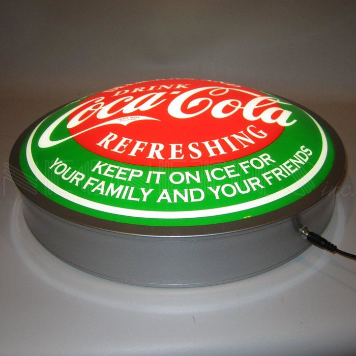 Neonetics Coca-Cola Evergreen 15 Inch Backlit LED Lighted Sign 7CCGRN —  Garage Department