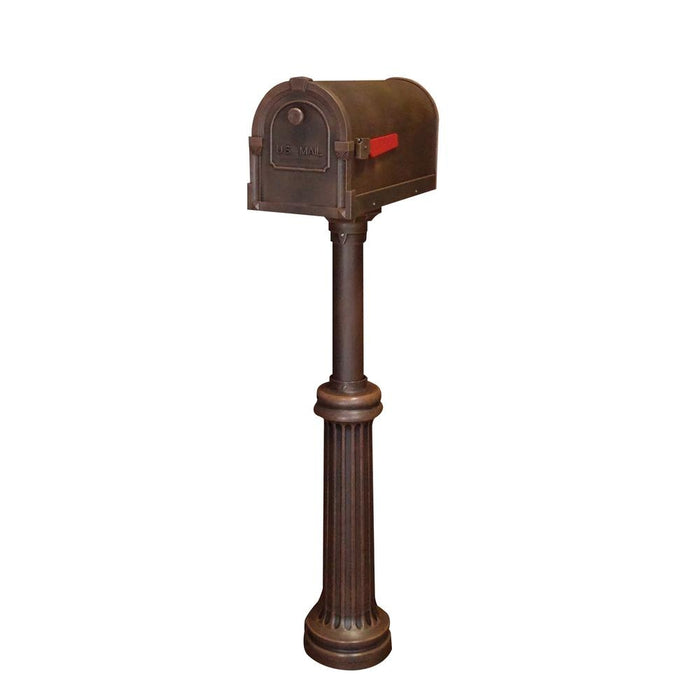 Special Lite Products || Savannah Curbside Mailbox and Bradford Direct Burial Top Mount Mailbox Post