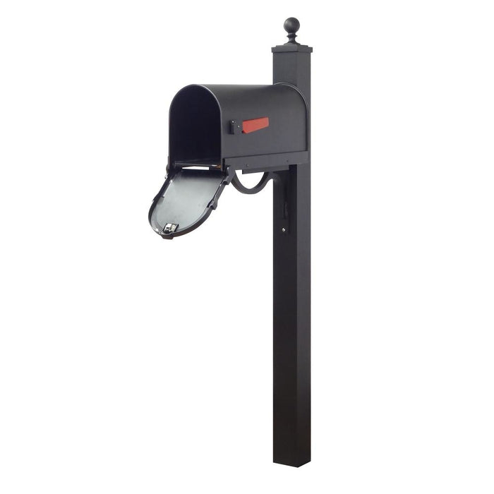 Special Lite Products || Savannah Curbside Mailbox and Springfield Direct Burial Mailbox Post Smooth Square