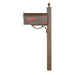 Special Lite Products || Savannah Curbside Mailbox and Springfield Direct Burial Mailbox Post Smooth Square