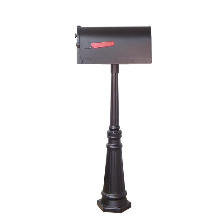 Special Lite Products || Savannah Curbside Mailbox and Tacoma Surface Mount Mailbox Post with Base