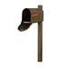 Special Lite Products || Savannah Curbside Mailbox and Wellington Direct Burial Mailbox Post Smooth, Copper