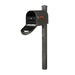 Special Lite Products || Savannah Curbside Mailbox and Wellington Direct Burial Mailbox Post Smooth, Swedish Silver