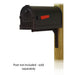 Special Lite Products || Savannah Curbside Mailbox with Ashley front single mailbox mounting bracket