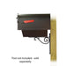 Special Lite Products || Savannah Curbside Mailbox with Newspaper tube and Baldwin front single mailbox mounting bracket