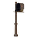 Special Lite Products || Savannah Curbside Mailbox with Newspaper Tube and Fresno Mailbox Post