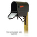 Special Lite Products || Savannah Curbside Mailbox with Newspaper tube and Sorrento front single mailbox mounting bracket