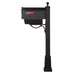 Special Lite Products || Savannah Curbside Mailbox with Newspaper Tube and Springfield Mailbox Post with Base