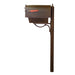 Special Lite Products || Savannah Curbside Mailbox with Paper Tube and Richland Mailbox Post