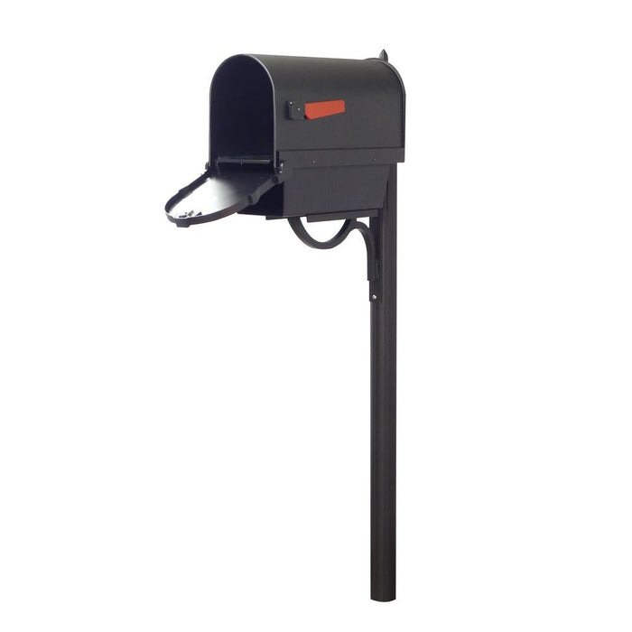 Special Lite Products || Savannah Curbside Mailbox with Paper Tube and Richland Mailbox Post