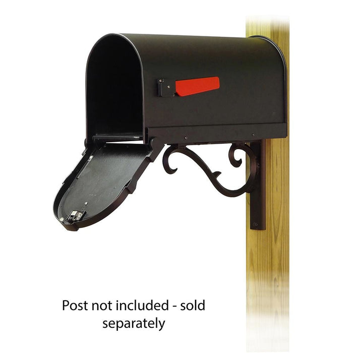 Special Lite Products || Savannah Curbside Mailbox with Sorrento front single mailbox mounting bracket