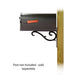 Special Lite Products || Savannah Curbside Mailbox with Sorrento front single mailbox mounting bracket