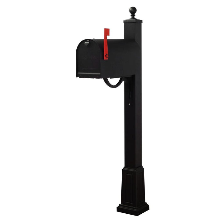 Special Lite Products || Titan Aluminum Curbside Mailbox and Springfield Mailbox Post with Base