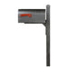 Special Lite Products || Titan Aluminum Curbside Mailbox and Wellington Mailbox Post, Swedish Silver