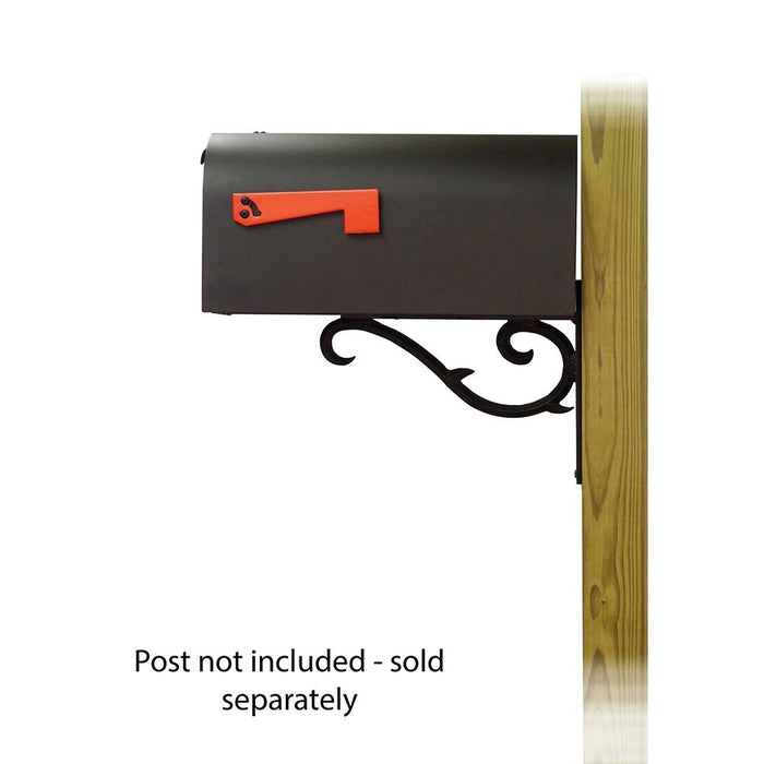 Special Lite Products || Titan Aluminum Curbside Mailbox with Sorrento front single mailbox mounting bracket