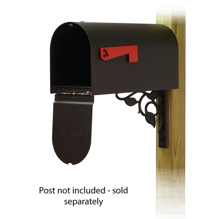 Special Lite Products || Titan Steel Curbside Mailbox with Floral front single mailbox mounting bracket