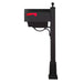 Special Lite Products || Titan Steel Curbside Mailbox with Newspaper Tube and Springfield Mailbox Post with Base