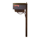 Special Lite Products || Titan Steel Curbside Mailbox with Paper Tube and Richland Mailbox Post