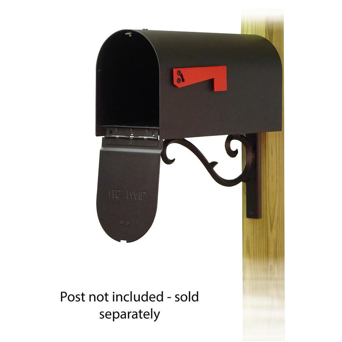 Special Lite Products || Titan Steel Curbside Mailbox with Sorrento front single mailbox mounting bracket