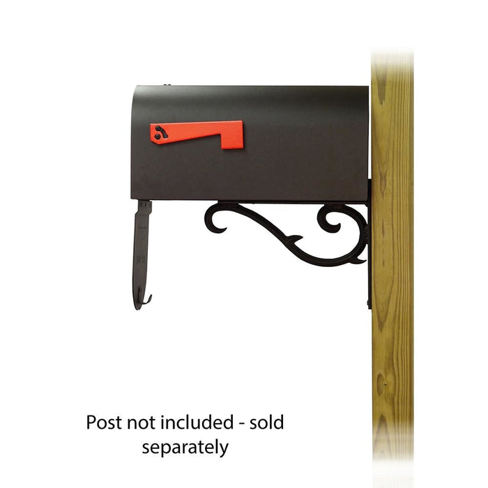 Special Lite Products || Titan Steel Curbside Mailbox with Sorrento front single mailbox mounting bracket