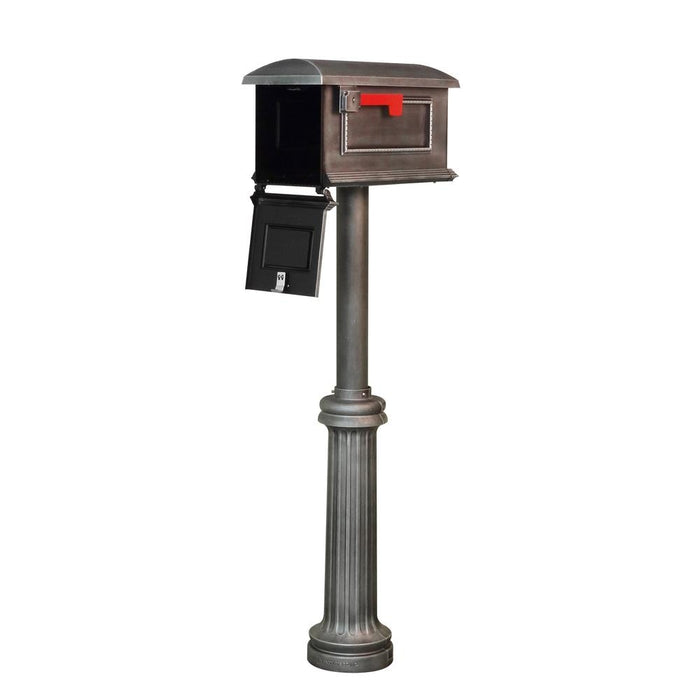 Special Lite Products || Traditional Curbside Mailbox and Bradford Direct Burial Top Mount Mailbox Post