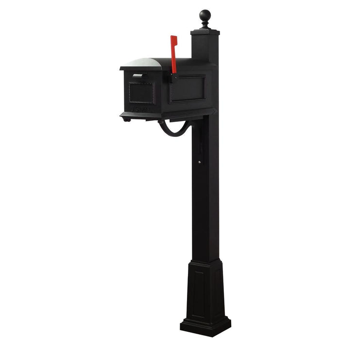 Special Lite Products || Traditional Curbside Mailbox and Springfield Mailbox Post with Base