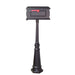 Special Lite Products || Traditional Curbside Mailbox and Tacoma Surface Mount Mailbox Post with Base