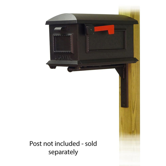 Special Lite Products || Traditional Curbside Mailbox with Ashley front single mailbox mounting bracket