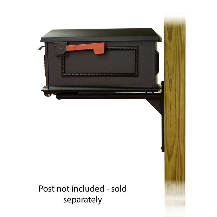 Special Lite Products || Traditional Curbside Mailbox with Ashley front single mailbox mounting bracket