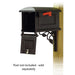 Special Lite Products || Traditional Curbside Mailbox with Floral front single mailbox mounting bracket