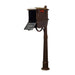 Special Lite Products || Traditional Curbside Mailbox with Newspaper Tube and Ashland Mailbox Post