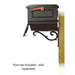 Special Lite Products || Traditional Curbside Mailbox with Newspaper tube and Sorrento front single mailbox mounting bracket