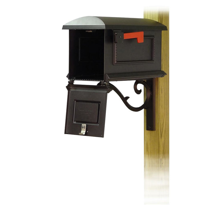 Special Lite Products || Traditional Curbside Mailbox with Sorrento front single mailbox mounting bracket