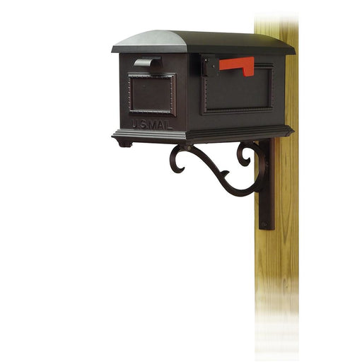 Special Lite Products || Traditional Curbside Mailbox with Sorrento front single mailbox mounting bracket