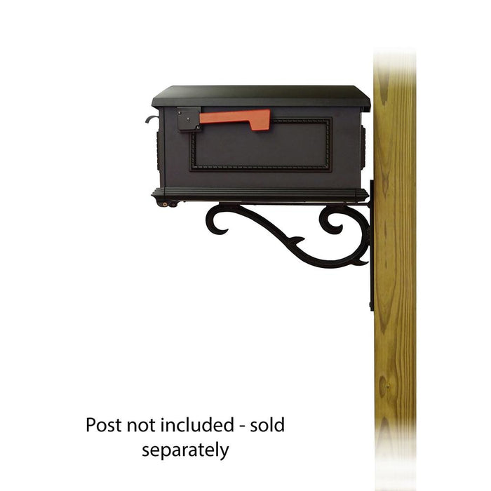 Special Lite Products || Traditional Curbside Mailbox with Sorrento front single mailbox mounting bracket