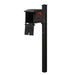 Special Lite Products || Traditional Curbside Mailbox with Wellington Mailbox Post, Black