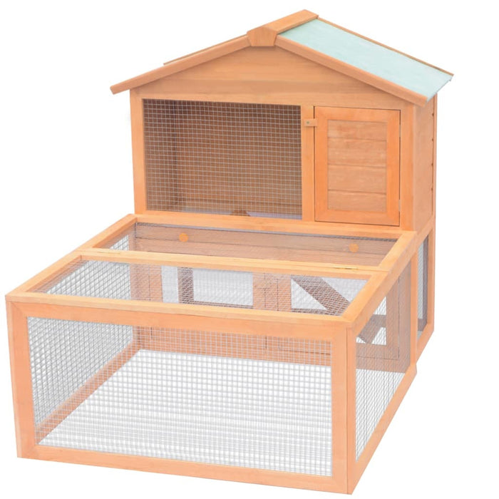 vidaXL || vidaXL Animal Rabbit Cage Outdoor Run Wood 170346