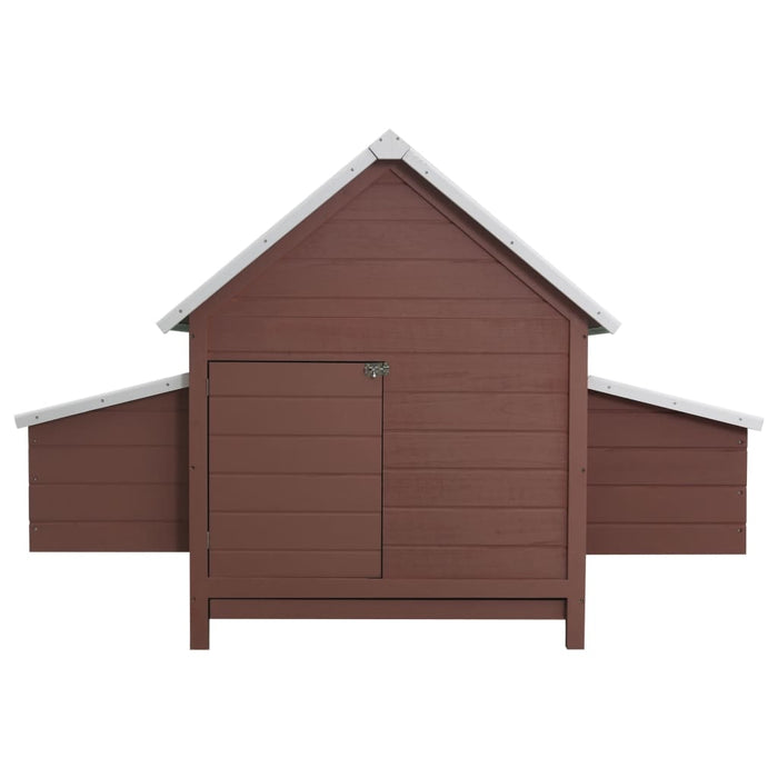 vidaXL || vidaXL Chicken Coop Brown 61.8"x38.1"x43.3" Wood 170856