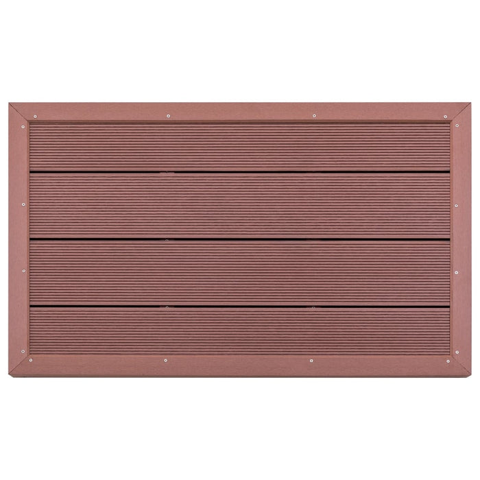 vidaXL || vidaXL Floor Element for Solar Shower Brown 39.8"x24.8"x2.2" WPC 49065