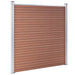 vidaXL || vidaXL Garden Fence WPC 207.1"x73.2" Brown 3053208