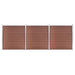 vidaXL || vidaXL Garden Fence WPC 207.1"x73.2" Brown 3053208