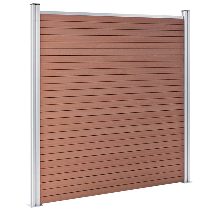 vidaXL || vidaXL Garden Fence WPC 547.6"x73.2" Brown 3053213