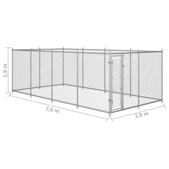 vidaXL || vidaXL Outdoor Dog Kennel 26.2'x13.1'x6.6'