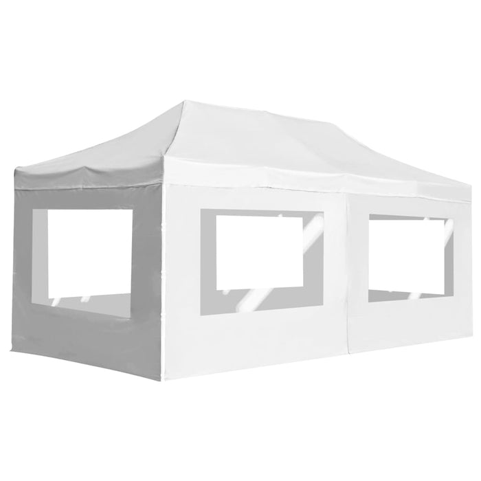 vidaXL || vidaXL Professional Folding Party Tent with Walls Aluminium 236.2"x118.1" White