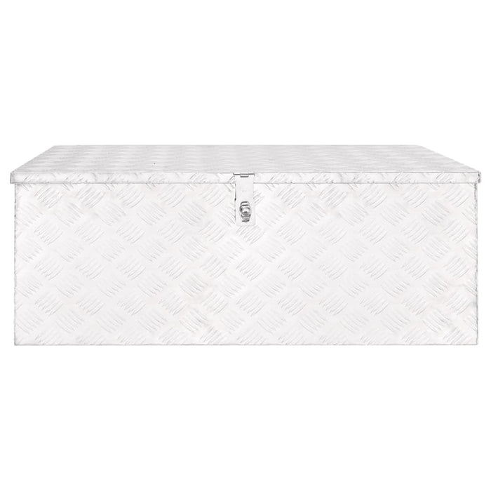 vidaXL || vidaXL Storage Box Silver 39.4"x21.7"x14.6" Aluminum