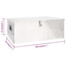 vidaXL || vidaXL Storage Box Silver 39.4"x21.7"x14.6" Aluminum