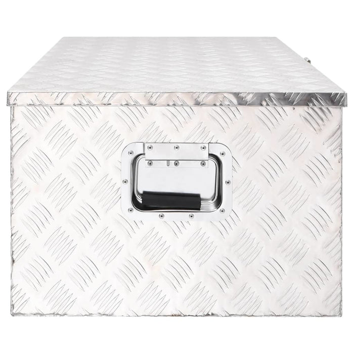 vidaXL || vidaXL Storage Box Silver 39.4"x21.7"x14.6" Aluminum